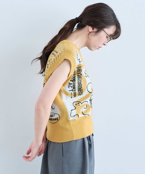 I am I in fact...（アイアムアイインファクト）の「JOI2DA VEST（ニット/セーター・レディース・ベージュ・FREE）」の8枚目の写真