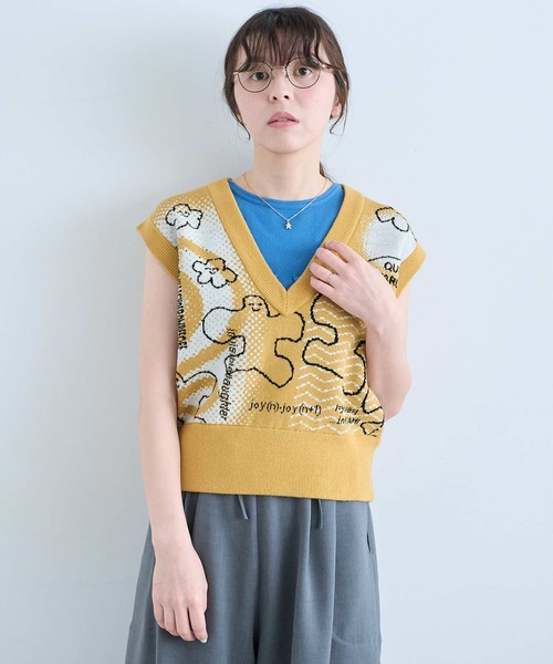 I am I in fact...（アイアムアイインファクト）の「JOI2DA VEST（ニット/セーター・レディース・ベージュ・FREE）」の9枚目の写真