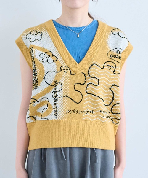 I am I in fact...（アイアムアイインファクト）の「JOI2DA VEST（ニット/セーター・レディース・ベージュ・FREE）」の19枚目の写真