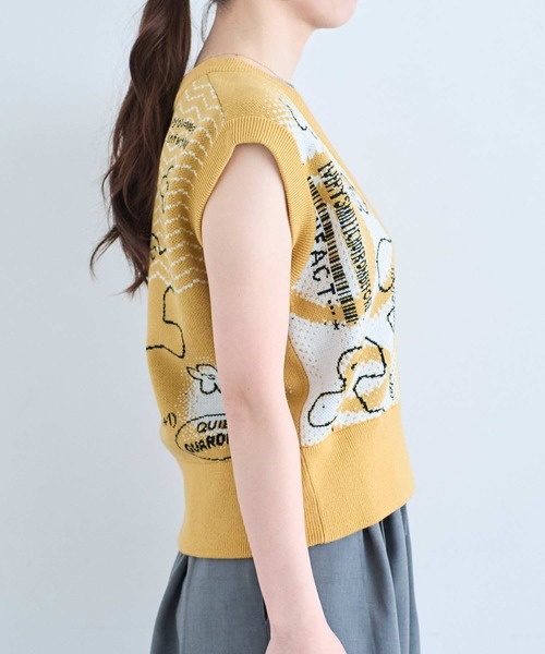I am I in fact...（アイアムアイインファクト）の「JOI2DA VEST（ニット/セーター・レディース・ベージュ・FREE）」の20枚目の写真