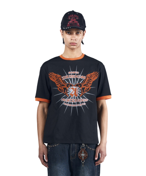 AAKAM（アーカム）の「VTG Eagle Ringer Top (Black)（Tシャツ/カットソー・レディース・その他・3/2/1）」の4枚目の写真