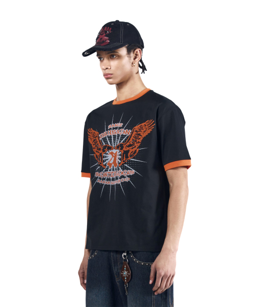 AAKAM（アーカム）の「VTG Eagle Ringer Top (Black)（Tシャツ/カットソー・レディース・その他・3/2/1）」の5枚目の写真
