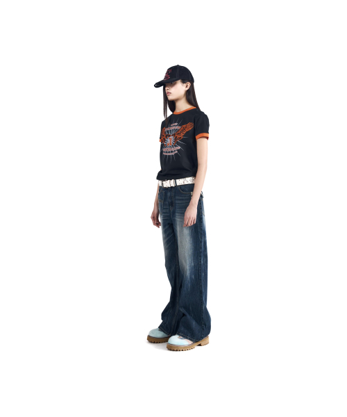 AAKAM（アーカム）の「VTG Eagle Ringer Top (Black)（Tシャツ/カットソー・レディース・その他・3/2/1）」の13枚目の写真