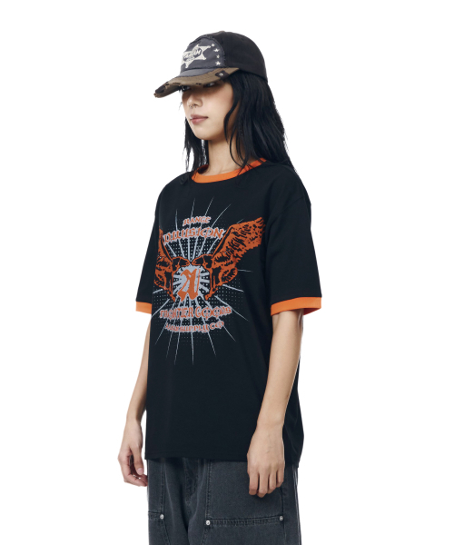AAKAM（アーカム）の「VTG Eagle Ringer Top (Black)（Tシャツ/カットソー・レディース・その他・3/2/1）」の15枚目の写真