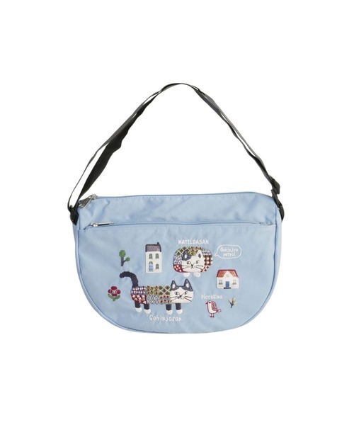BACKYARD FAMILY(バックヤードファミリー)の「撥水加工刺繍ワッシャーバッグ パラコードショルダーバッグ(ショルダーバッグ・レディース・ピンク系その他/サックスブルー/ピンク/ブルー/グリーン/パープル/グレー系その他/ミント/マスタード/イエロー・FREE)」の4枚目の写真