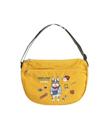 撥水加工刺繍ワッシャーバッグ パラコードショルダーバッグ