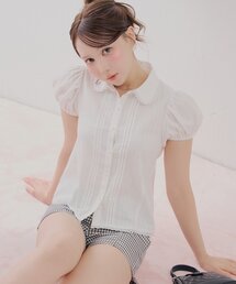 パフスリーブ」に該当するシャツ/ブラウス（ホワイト/白色系