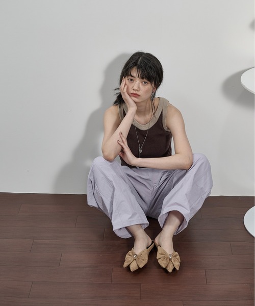 THE YOn（ザヨン）の「リンガーアメスリニットタンク（タンクトップ・レディース・アイボリー/ベージュ/ブラウン・FREE）」の21枚目の写真