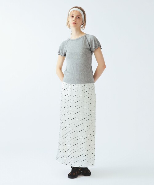 Ray BEAMS(レイビームス)の「ラグラン パフ スリーブ Tシャツ(Tシャツ/カットソー・レディース・ホワイト系その他6・ONE SIZE)」の2枚目の写真