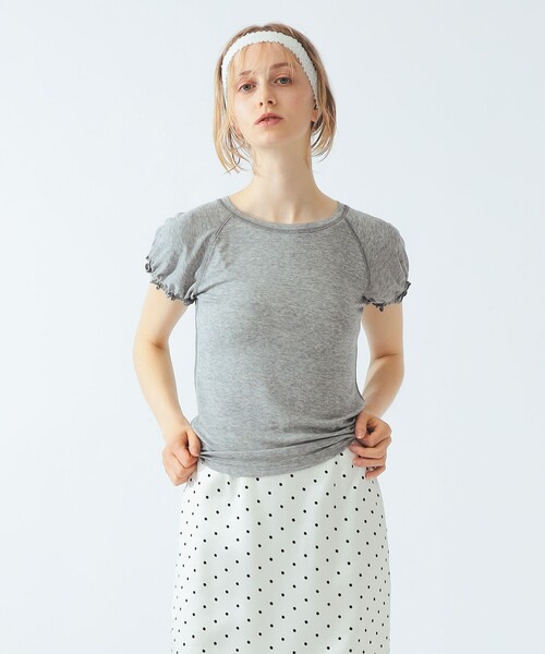 Ray BEAMS(レイビームス)の「ラグラン パフ スリーブ Tシャツ(Tシャツ/カットソー・レディース・ホワイト系その他6・ONE SIZE)」の5枚目の写真