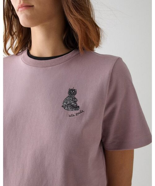 kate spade new york（ケイトスペード ニューヨーク）の「ベア Tシャツ（Tシャツ/カットソー・レディース・パープル・SMALL）」の2枚目の写真