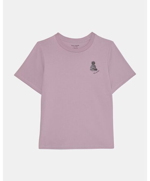 kate spade new york（ケイトスペード ニューヨーク）の「ベア Tシャツ（Tシャツ/カットソー・レディース・パープル・SMALL）」の4枚目の写真