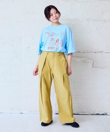 ワイドタックパンツ/おとな