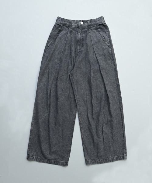 MARKEY'S（マーキーズ）の「ワイドタックパンツ/おとな（その他パンツ・レディース・ブルー/ブラック/ベージュ・160cm/170cm）」の6枚目の写真