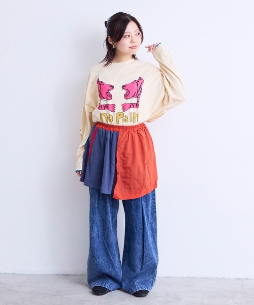 MARKEY'S（マーキーズ）の「ワイドタックパンツ/おとな（その他パンツ・レディース・ブルー/ブラック/ベージュ・160cm/170cm）」の9枚目の写真