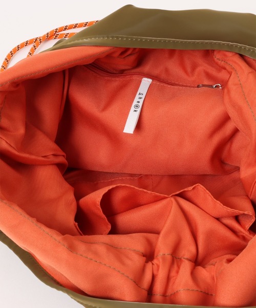 cheek（BAG）（チーク）の「【cheek】tiered code one shoul ティアード ギャザー ワンショルダーバッグ｜ロープハンドル ドローコード（トートバッグ・レディース・グレー/ブラック/ピンク/カーキ・フリー）」の20枚目の写真