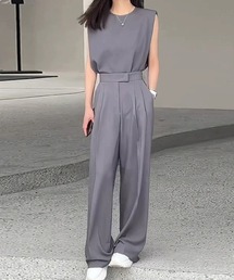 ノースリーブトップスパンツセットアップ
