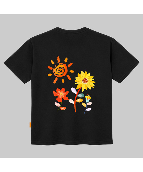 LLAMO(エラモ)の「ザサン 半袖Tシャツ 男女共用 ビッグサイズ(Tシャツ/カットソー・メンズ・ホワイト/チャコールグレー/ブラック/カーキ・SMALL/MEDIUM/LARGE/X-LARGE/2XL/4XL/3XL)」の2枚目の写真