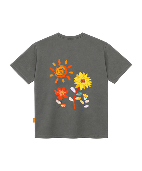 LLAMO(エラモ)の「ザサン 半袖Tシャツ 男女共用 ビッグサイズ(Tシャツ/カットソー・メンズ・ホワイト/チャコールグレー/ブラック/カーキ・SMALL/MEDIUM/LARGE/X-LARGE/2XL/4XL/3XL)」の5枚目の写真