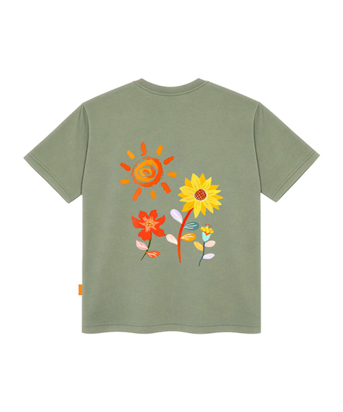 LLAMO(エラモ)の「ザサン 半袖Tシャツ 男女共用 ビッグサイズ(Tシャツ/カットソー・メンズ・ホワイト/チャコールグレー/ブラック/カーキ・SMALL/MEDIUM/LARGE/X-LARGE/2XL/4XL/3XL)」の7枚目の写真