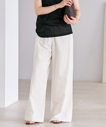Linen mix easy パンツ