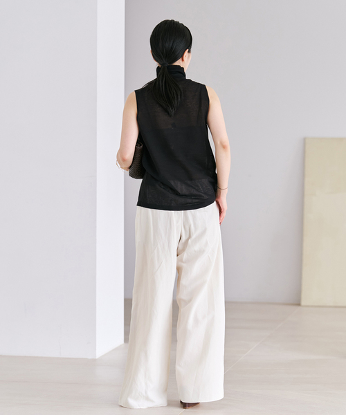 plage(プラージュ)の「Linen mix easy パンツ(その他パンツ・レディース・ホワイト/ピンク/ブラック・36/38/34)」の17枚目の写真
