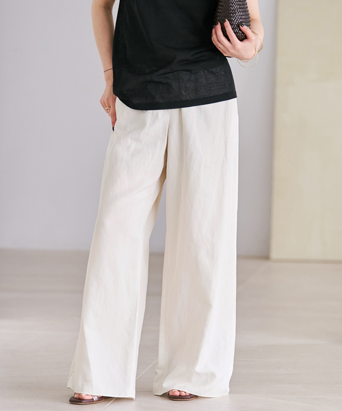 plage(プラージュ)の「Linen mix easy パンツ(その他パンツ・レディース・ホワイト/ピンク/ブラック・36/38/34)」の18枚目の写真