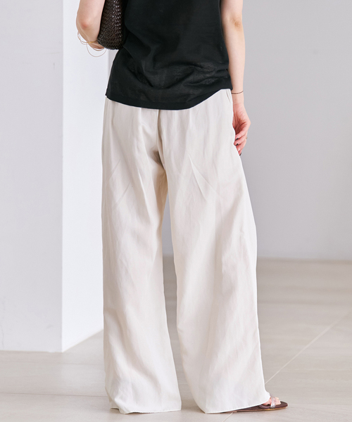 plage(プラージュ)の「Linen mix easy パンツ(その他パンツ・レディース・ホワイト/ピンク/ブラック・36/38/34)」の19枚目の写真