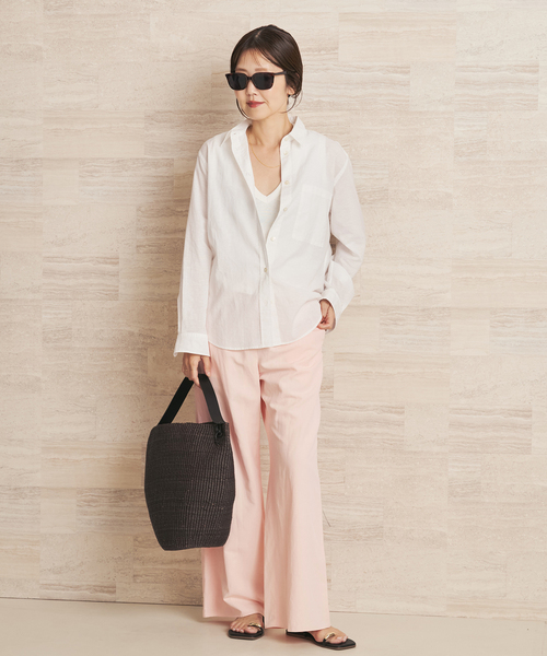 plage(プラージュ)の「Linen mix easy パンツ(その他パンツ・レディース・ホワイト/ピンク/ブラック・36/38/34)」の20枚目の写真