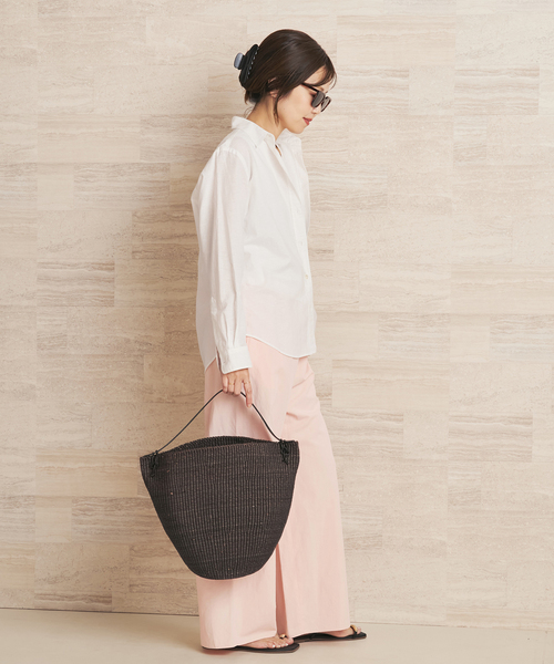 plage(プラージュ)の「Linen mix easy パンツ(その他パンツ・レディース・ホワイト/ピンク/ブラック・36/38/34)」の21枚目の写真