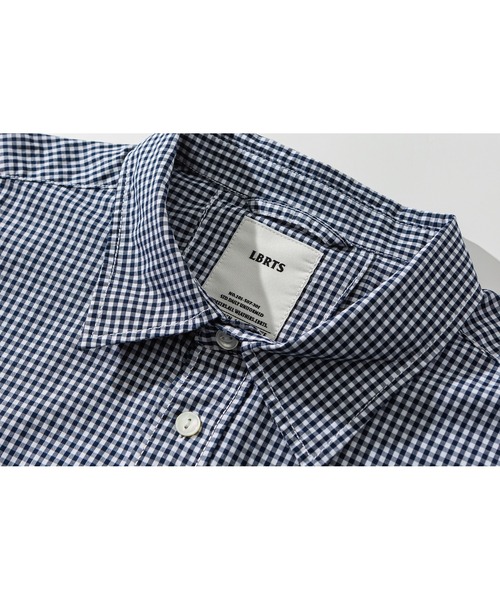 Liberaturs(リベレーター)の「プレッピーミニチェックシャツ/PREPPY MINI CHECK SHIRT(シャツ/ブラウス・メンズ・ネイビー・SMALL/MEDIUM/LARGE)」の8枚目の写真
