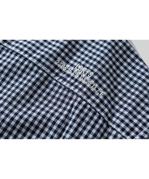 Liberaturs(リベレーター)の「プレッピーミニチェックシャツ/PREPPY MINI CHECK SHIRT(シャツ/ブラウス・メンズ・ネイビー・SMALL/MEDIUM/LARGE)」の3枚目の写真