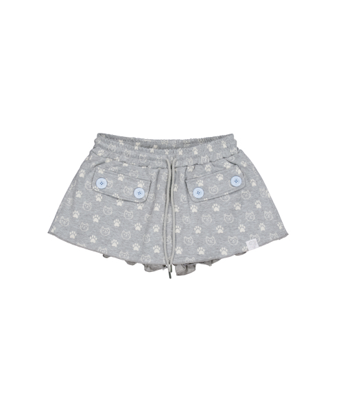 SETUP-EXE（セットアップイーエックスイー）の「CAT BUTTON MINI SKORT / MELANGE GRAY（スカート・レディース・その他・OS）」の11枚目の写真