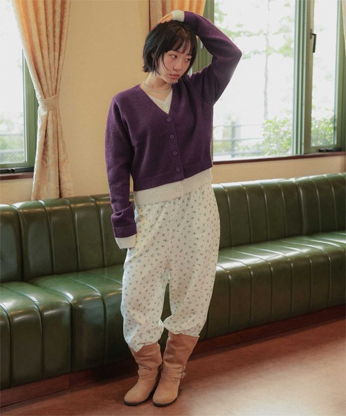 miette(ミエット)の「レイヤードライクVネックニットカーディガン(カーディガン/ボレロ・レディース・ブラウン/パープル/チャコール・FREE)」の22枚目の写真