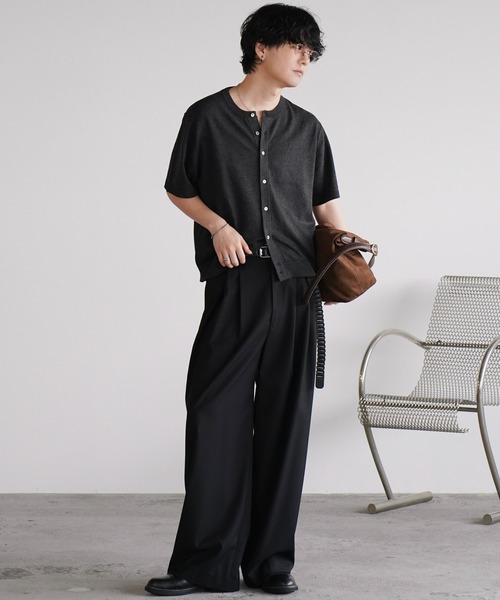 WYM LIDNM(ウィム バイ リドム)の「FAUX GRAIN CHAIN BELT(ベルト・メンズ・ブラック/キャメル・L/M)」の9枚目の写真