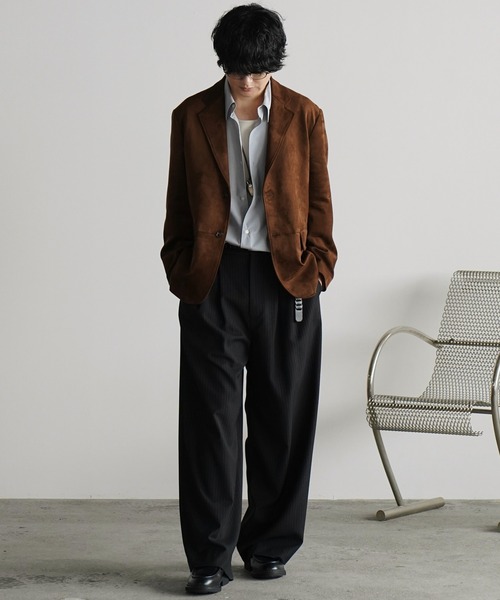 WYM LIDNM(ウィム バイ リドム)の「FAUX GRAIN CHAIN BELT(ベルト・メンズ・ブラック/キャメル・L/M)」の17枚目の写真