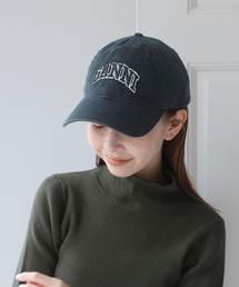 U by SPICK&SPAN | 《新宿・WEB限定》GANNI / ガニー Washed Cotton Canvas Cap Emb(キャップ)