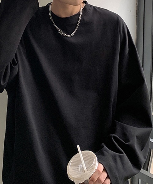 KELVIN(ケルヴァン)の「Oversized Basic Long Tee オーバーサイズベーシックロンT(Tシャツ/カットソー・メンズ・ブラック・LARGE/MEDIUM)」の5枚目の写真