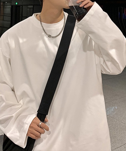 KELVIN(ケルヴァン)の「Oversized Basic Long Tee オーバーサイズベーシックロンT(Tシャツ/カットソー・メンズ・ブラック・LARGE/MEDIUM)」の9枚目の写真