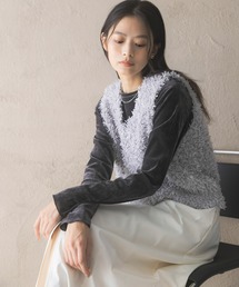 URBAN RESEARCH ROSSO WOMEN | Vネックシャギーニットベスト(ベスト)