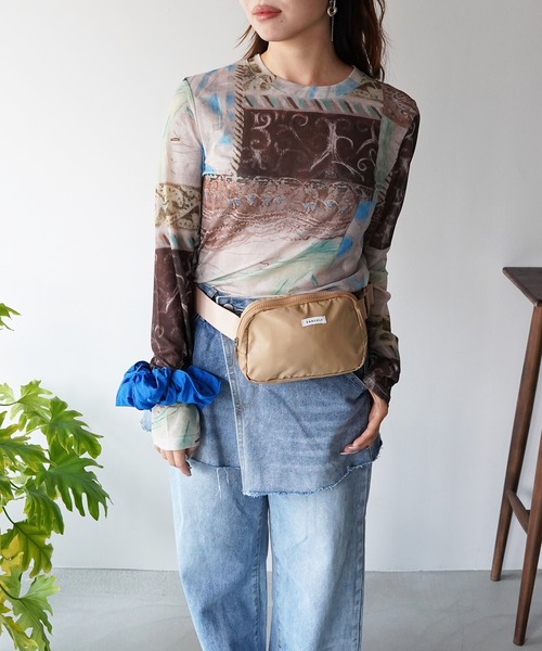 SANSeLF(サンセルフ)の「【SANSeLF】ヴィンテージアートシアートップス saw26a008(その他トップス・レディース・マルチ・FREE)」の5枚目の写真