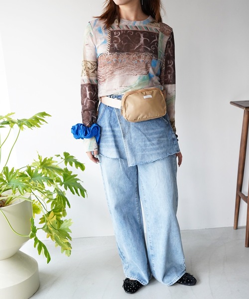 SANSeLF(サンセルフ)の「【SANSeLF】ヴィンテージアートシアートップス saw26a008(その他トップス・レディース・マルチ・FREE)」の6枚目の写真