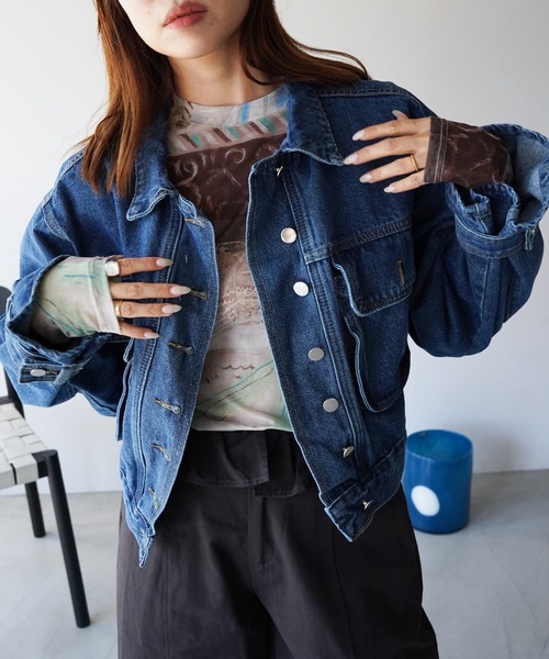 SANSeLF(サンセルフ)の「【SANSeLF】ヴィンテージアートシアートップス saw26a008(その他トップス・レディース・マルチ・FREE)」の13枚目の写真