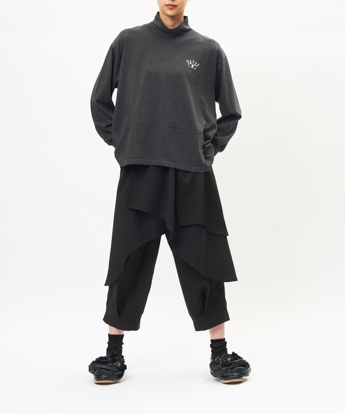 gomme(ゴム)の「レイヤーツイルパンツ(その他パンツ・レディース・ブラック/チャコールグレー・MEDIUM)」の17枚目の写真