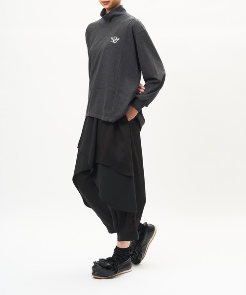 gomme(ゴム)の「レイヤーツイルパンツ(その他パンツ・レディース・ブラック/チャコールグレー・MEDIUM)」の18枚目の写真