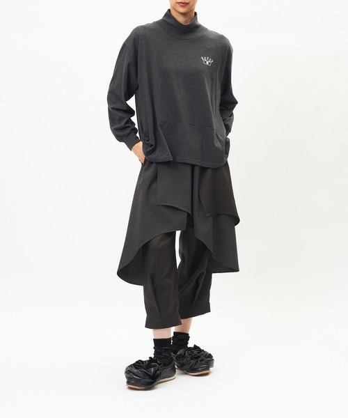 gomme(ゴム)の「レイヤーツイルパンツ(その他パンツ・レディース・ブラック/チャコールグレー・MEDIUM)」の19枚目の写真