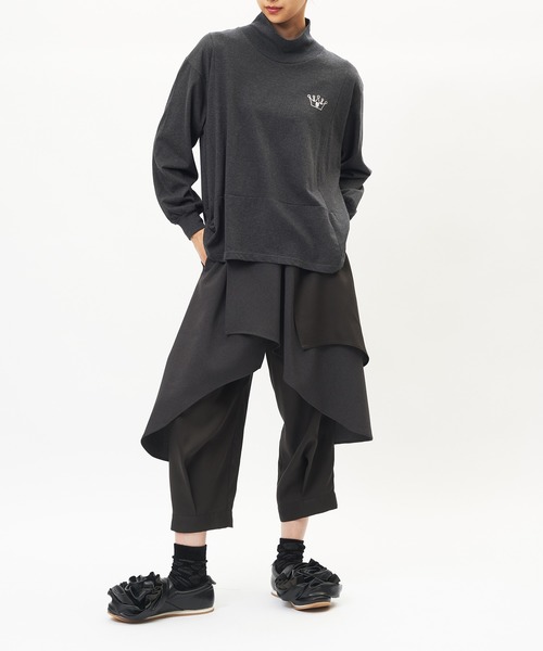 gomme(ゴム)の「レイヤーツイルパンツ(その他パンツ・レディース・ブラック/チャコールグレー・MEDIUM)」の20枚目の写真
