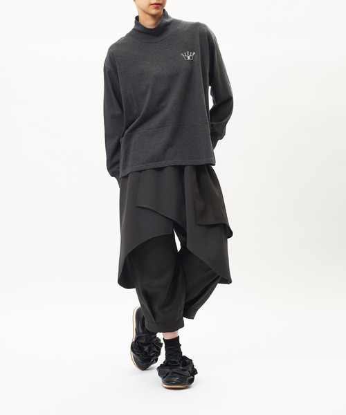 gomme(ゴム)の「レイヤーツイルパンツ(その他パンツ・レディース・ブラック/チャコールグレー・MEDIUM)」の21枚目の写真