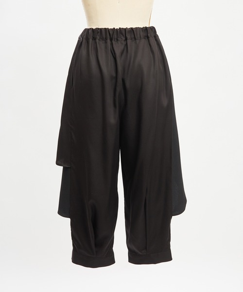 gomme(ゴム)の「レイヤーツイルパンツ(その他パンツ・レディース・ブラック/チャコールグレー・MEDIUM)」の8枚目の写真