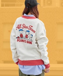FRUIT OF THE LOOM /フルーツオブザルーム x PEANUTS/ピーナッツ 裏起毛裏毛カーディガン 2026年秋冬 秋服